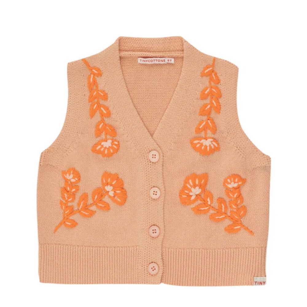 Tiny Cottons Papaya Flowers Vest, size 6, BNWT